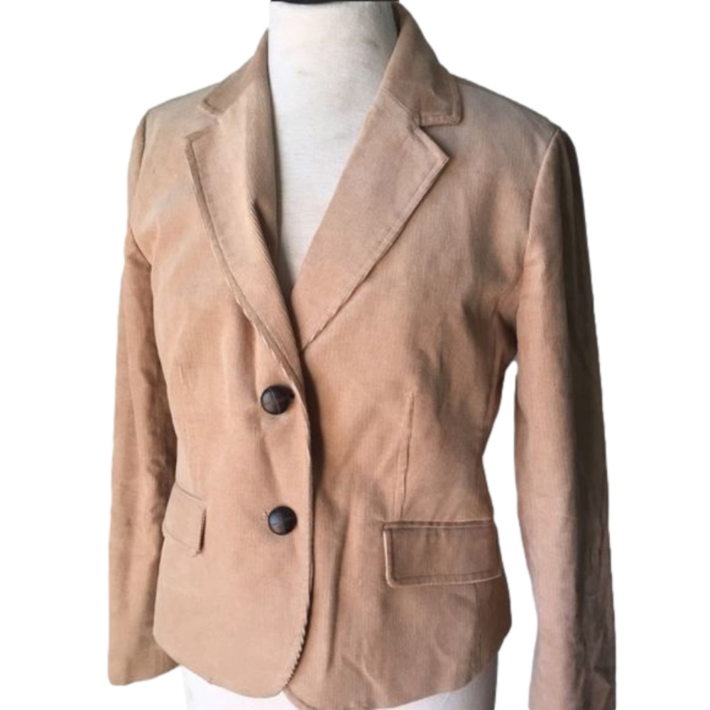 TALBOTS Corduroy Elbow Patch Blazer Jacket Coat